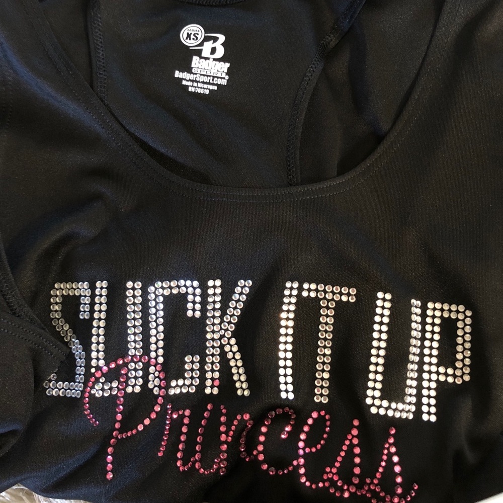 Bling Rhinestone Racerback Tank Top - Princess - Picture 2 of 3